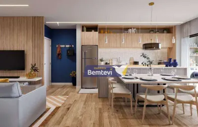 Apartamento para venda em tingui de 76.00m² com 3 quartos, 1 suite e 1 garagem
