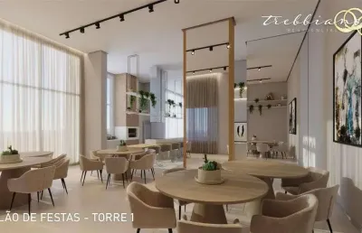 Apartamento para venda em campo comprido de 87.00m² com 3 quartos, 1 suite e 1 garagem