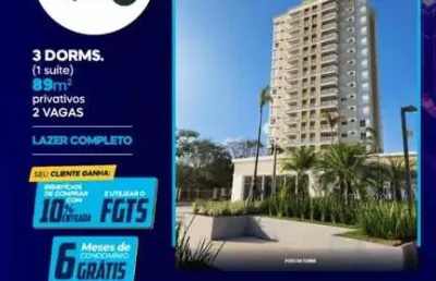 Apartamento para venda em cézar de souza de 89.00m² com 3 quartos, 1 suite e 2 garagens