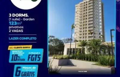 Apartamento para venda em cézar de souza de 123.00m² com 3 quartos, 1 suite e 2 garagens