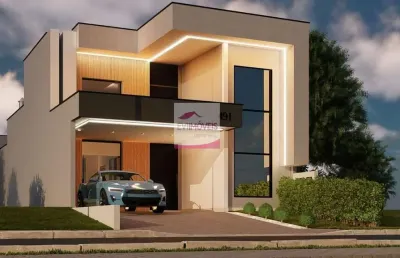 Casa de condomínio para venda em parque residencial terras de yucatan de 141.00m² com 3 quartos, 1 suite e 2 garagens