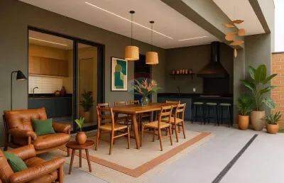 Casa de condomínio para venda em residencial milano de 180.00m² com 4 quartos, 2 suites e 4 garagens