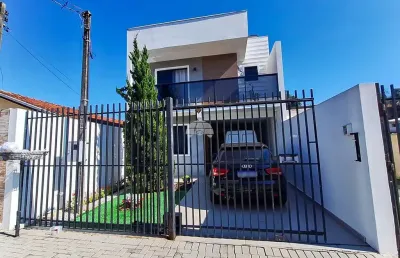 Sobrado para venda em campo pequeno de 170.00m² com 3 quartos, 1 suite e 2 garagens