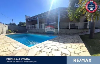 Casa para venda em jardim da balsa i de 136.00m² com 1 quarto e 2 garagens