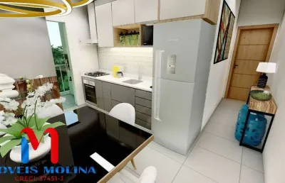 Apartamento para venda em santa maria de 46.00m² com 2 quartos, 1 suite e 1 garagem