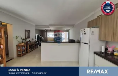 Casa para venda em parque universitário de 153.66m² com 3 quartos, 1 suite e 2 garagens