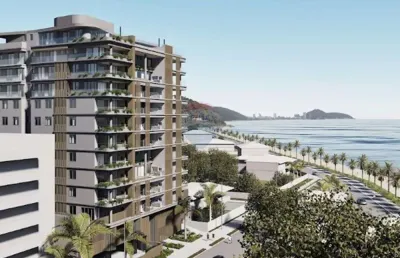Apartamento para venda em guaratuba de 135.00m² com 3 quartos, 3 suites e 2 garagens