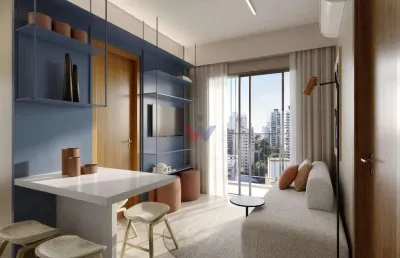 Apartamento para venda em novo mundo de 44.00m² com 2 quartos e 1 garagem