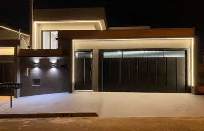 Casa para venda em residencial ouro verde de 198.00m² com 3 quartos, 1 suite e 2 garagens