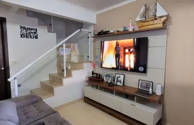 Sobrado para venda em santa cândida de 86.00m² com 3 quartos e 2 garagens