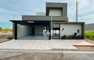 Casa para venda em residencial setsul ii de 126.00m² com 3 quartos, 1 suite e 2 garagens