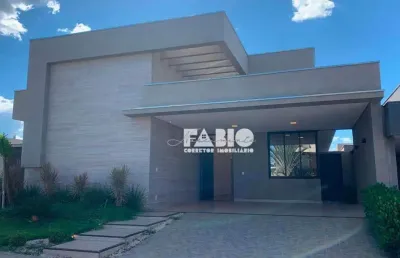Casa de condomínio para venda em condomínio residencial recanto do lago de 240.00m² com 3 quartos, 3 suites e 4 garagens