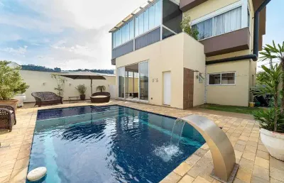 Casa para venda em residencial ibi-aram ii de 406.50m² com 4 quartos, 2 suites e 6 garagens