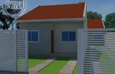 Casa para venda em matinhos de 56.00m² com 2 quartos e 3 garagens