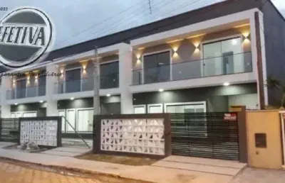 Sobrado para venda em matinhos de 100.00m² com 3 quartos, 1 suite e 2 garagens