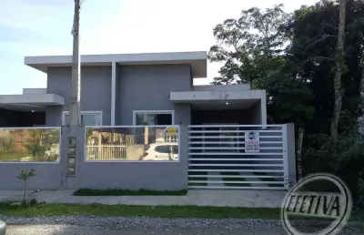Casa para venda em matinhos de 84.00m² com 2 quartos, 1 suite e 2 garagens
