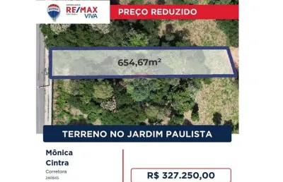 Terreno à venda no Jardim Paulista, Atibaia 