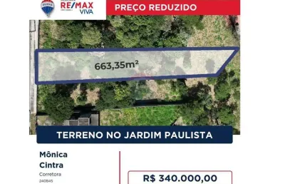 Terreno à venda no Jardim Paulista, Atibaia 