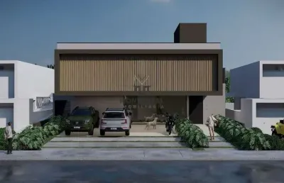 Casa para venda em alphaville nova esplanada 3 de 370.00m² com 4 quartos, 4 suites e 6 garagens