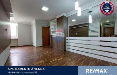 Apartamento para venda em vila rehder de 90.40m² com 3 quartos e 1 suite