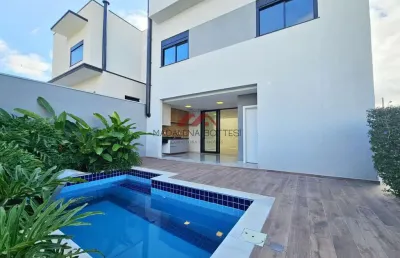 Casa de condomínio para venda em cézar de souza de 202.00m² com 3 quartos, 3 suites e 4 garagens