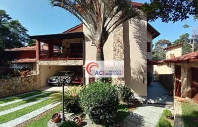 Casa de condomínio para venda em granja viana de 680.00m² com 4 quartos, 2 suites e 4 garagens