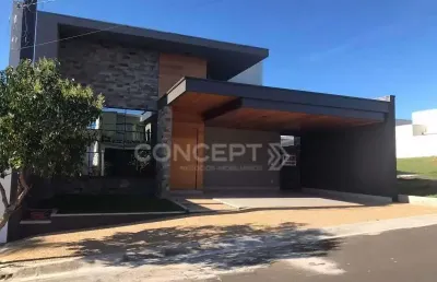 Casa de condomínio para venda em residencial reserva esmeralda de 232.00m² com 3 quartos, 3 suites e 2 garagens