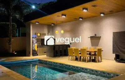 Casa de condomínio para venda em residencial e empresarial alphaville de 397.00m² com 4 quartos, 4 suites e 6 garagens