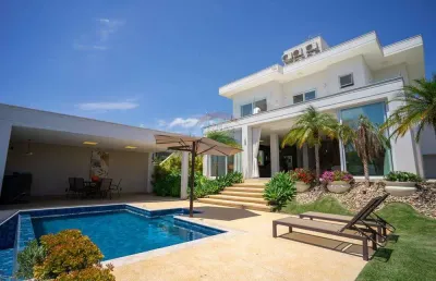 Casa de condomínio para alugar em reserva santa rosa de 312.00m² com 4 quartos, 4 suites e 2 garagens