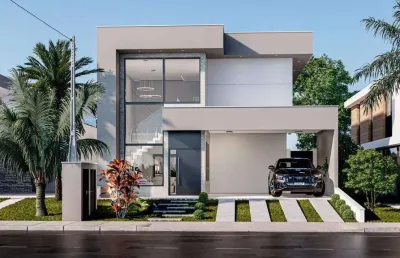 Casa para venda em cézar de souza de 240.00m² com 3 quartos, 3 suites e 4 garagens