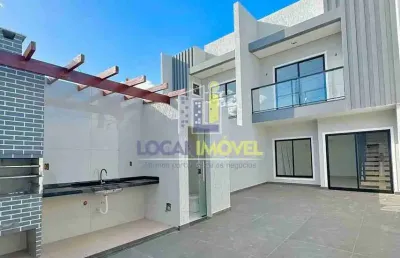 Sobrado para venda em felícia de 150.00m² com 4 quartos, 1 suite e 2 garagens
