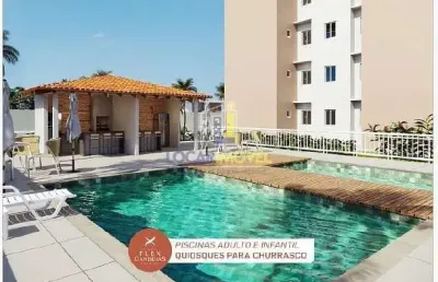 Apartamento para venda em candeias de 43.00m² com 2 quartos e 1 garagem