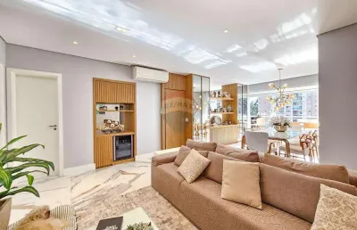 Apartamento para venda em tamboré de 136.00m² com 3 quartos, 3 suites e 2 garagens
