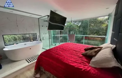 Casa em condomínio fechado com 4 quartos à venda na das hortências, 600, pirucaia, mairiporã por r$ 2.960.000