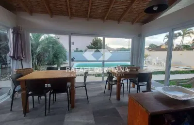 Casa à venda com piscina, 3 quartos sendo 1 suíte, 5 vagas, cacupé, florianópolis - sc