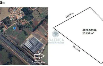 Terreno à venda, 20158 m² por r$ 5.500.000,00 - rio abaixo - atibaia/sp
