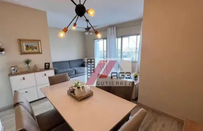 Apartamento reformado em andar alto com 3 dormitórios, varanda, vaga livre e lazer no bairro do limão