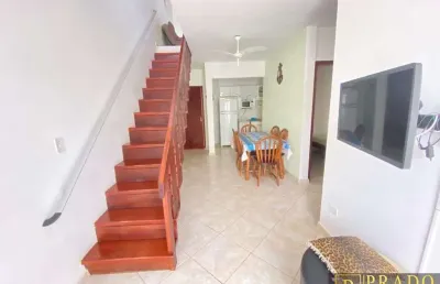 Praia grande - cobertura duplex com 3 dormitórios, sendo 1 suíte e terraço gourmet.