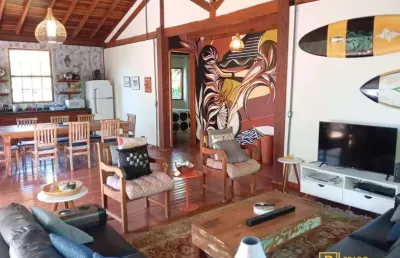 Casa em condomínio fechado com 3 quartos à venda na Praia do Itamambuca, Ubatuba 