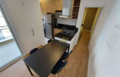 Apartamento com 1 dormitório para alugar, 55 m² por r$ 4.285,00/mês - vila homero - indaiatuba/sp