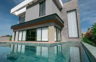 Sobrado com 5 suítes à venda, 420 m² por r$ 6.670.000 - parque villa dos pinheiros - indaiatuba/sp