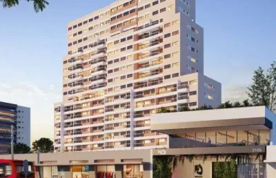 Apartamento com 1 dormitório à venda, 34 m² por r$ 315.000,00 - portão - curitiba/pr