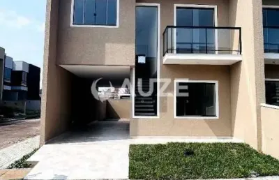 Sobrado de esquina à venda em condomínio fechado no costeira, são josé dos pinhais, pr