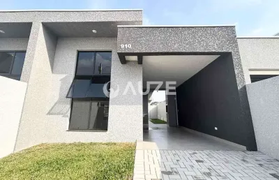 Casa nova à venda 3 quartos com suíte | bairro iguaçu – araucária pr