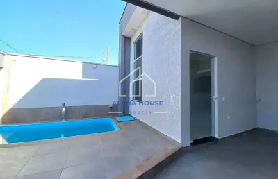 Casa com piscina e 3 dormitórios sendo 1suíte à venda, loteamento residencial e comercial flamboyan