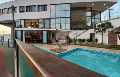 Sobrado com 4 dormitórios à venda, 540 m² por r$ 4.000.000,00 - residencial santa helena - caçapava/sp