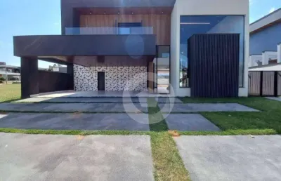 Sobrado com 4 dormitórios à venda, 385 m² por r$ 4.770.000,00 - condomínio reserva do paratehy - são josé dos campos/sp