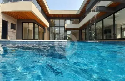 Sobrado com 5 dormitórios à venda, 630 m² por r$ 8.500.000,00 - condomínio reserva do paratehy - são josé dos campos/sp