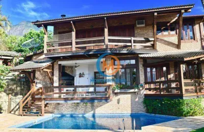 Casa em condomínio com 6 dormitórios à venda, 670 m² por r$ 5.100.000 - centro - ilhabela/sp