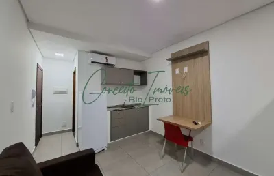 Studio para locação, mobiliado, 1 vaga coberta, vila redentora